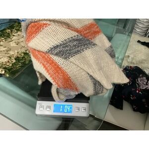 Dex Red White Gingham Check Pattern 3/4 Sleeve Knit Top Women's XS